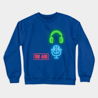 neon voice artist Crewneck Sweatshirt